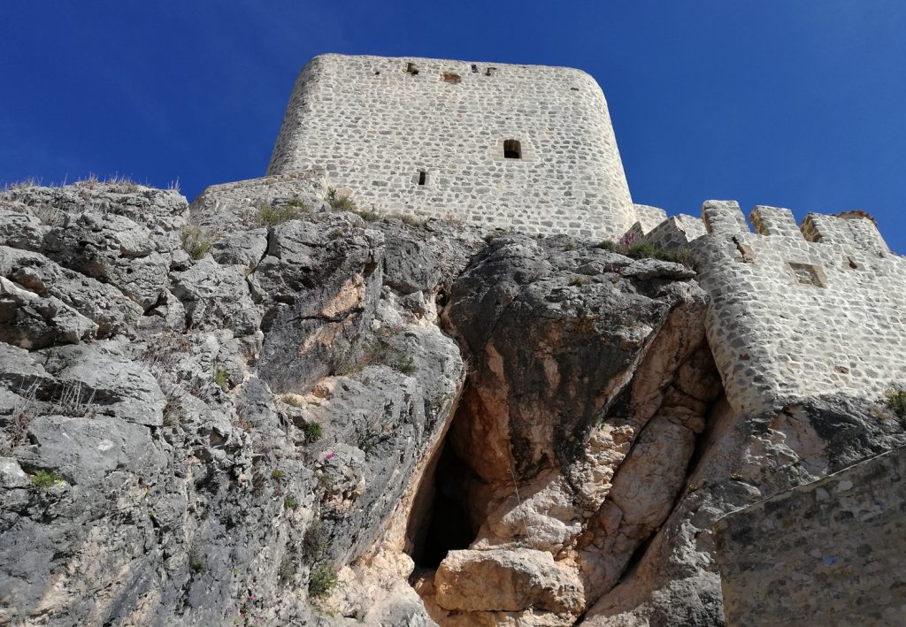 Olvera - Castle looking up from entrance