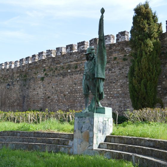 Vila Vicosa - Memorial statue outside castle