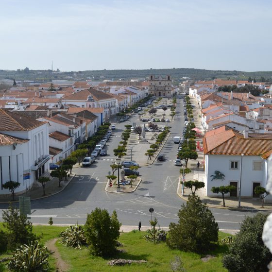 Vila Vicosa - View of town centre from castle