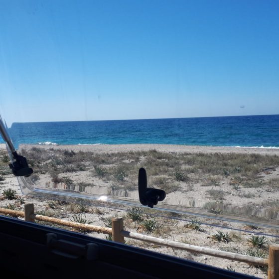 View from our window at Playa La Cola