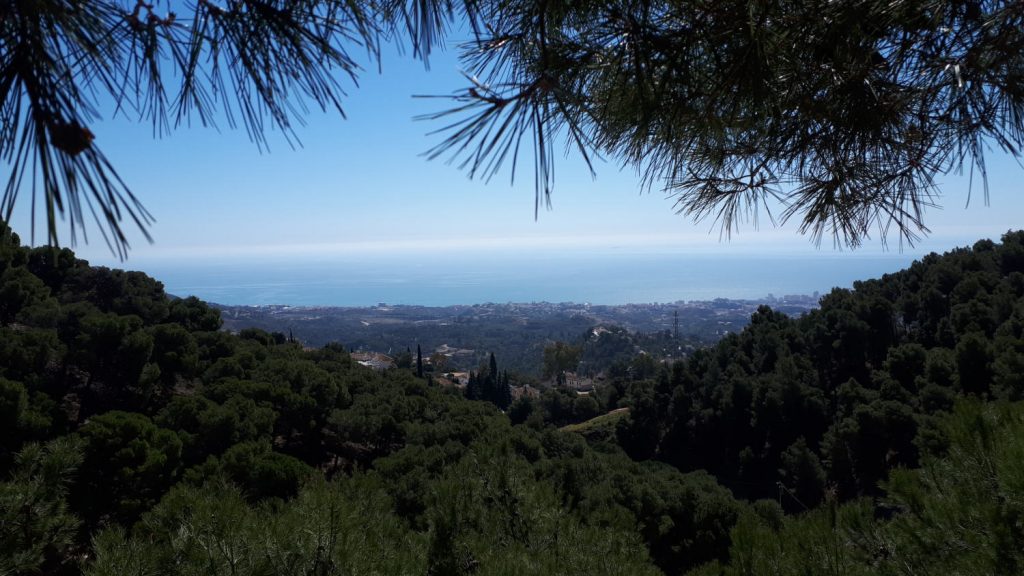 View from the tourist bus car park at the top of Mijas Pueblo