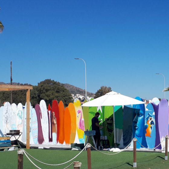 Rincon de la Victoria -Surfboard fence