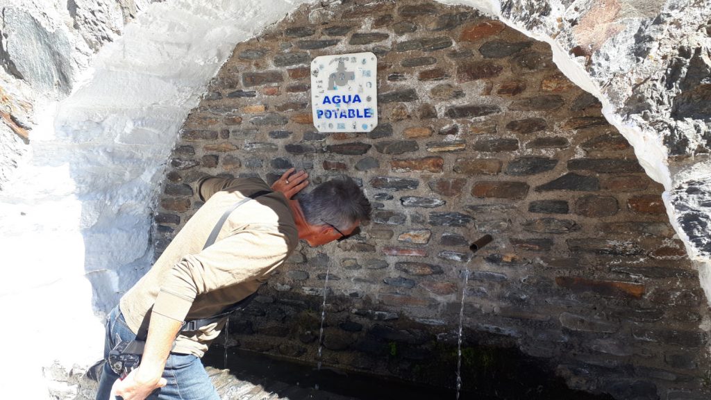 Fresh mountain water from the fountain!