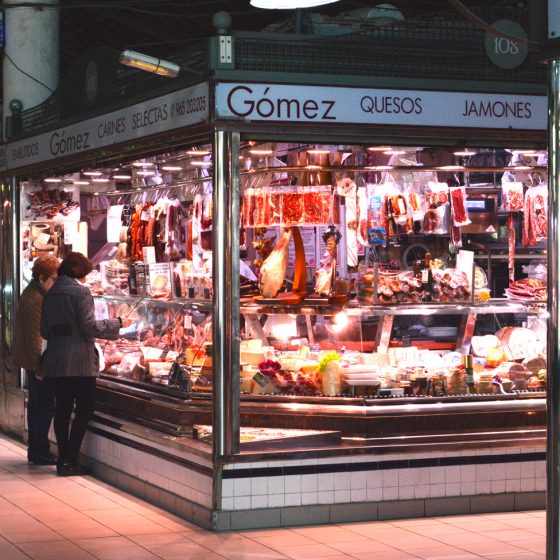Alicante - Mercardo Central typical meat stall