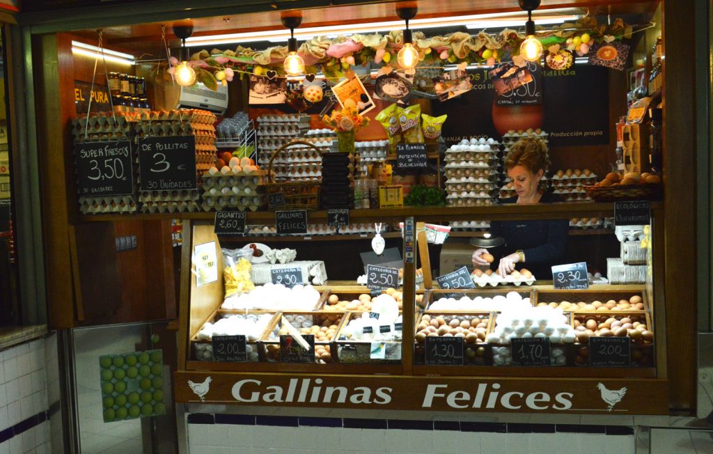 Alicante - Mercardo Central egg stall