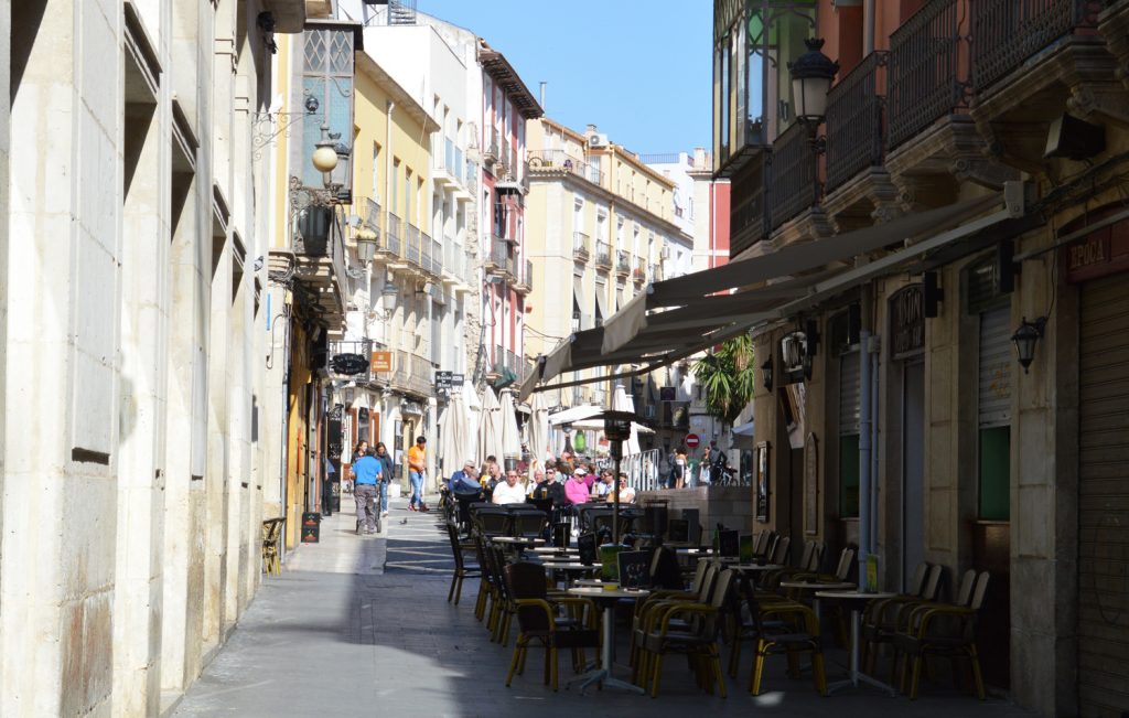 Alicante - street cafes and Tapas bars