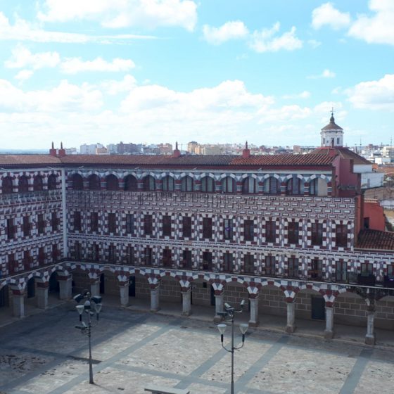 The view of Plaza Alta from the fortress walls