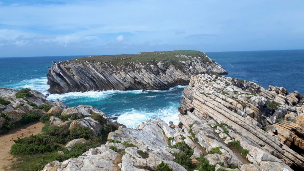 Isolated island at the end of the peninsula