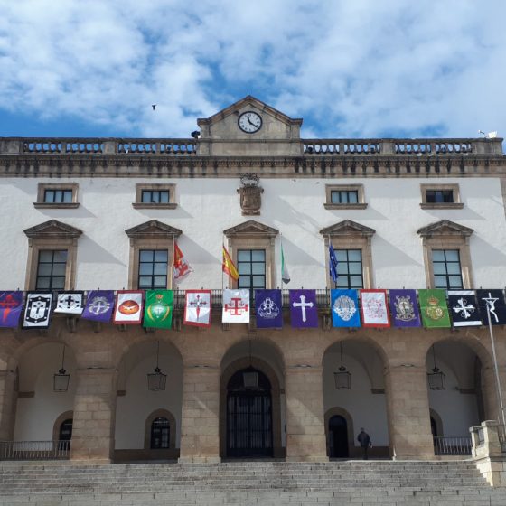 Caceres - Council building flags