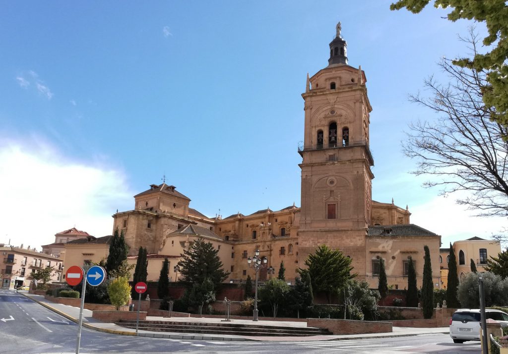 Guadix Cathedral close to the Motorhome Aire