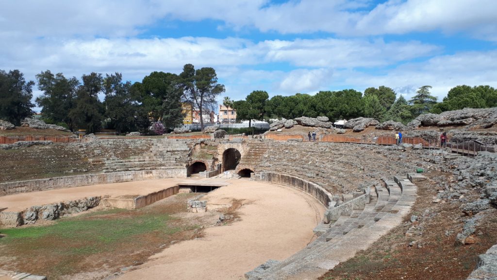 The Roman amphitheatre with a capacity for 14,000 people.