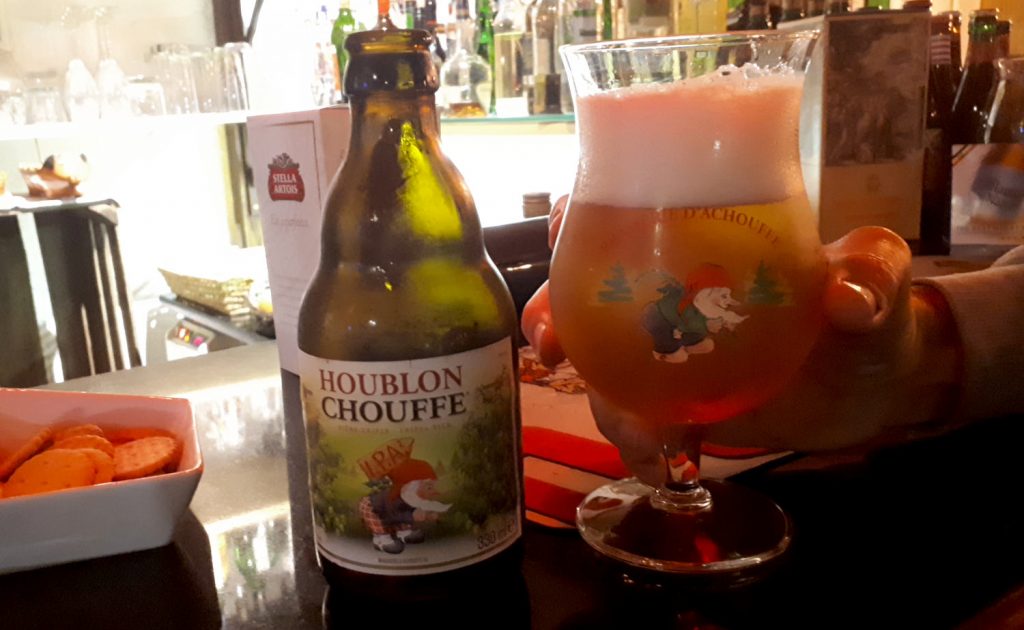 Houblon Chouffe good Belgian beer - cheers!