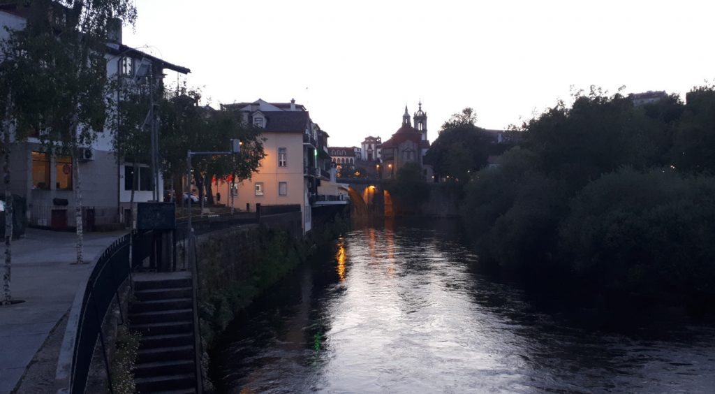 Amarante in the early evening and the Rio Tamega