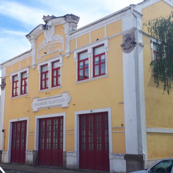 The volunteer Bombeiros building (firefighters)