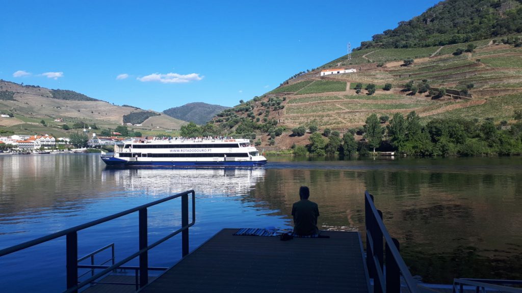 Late afternoon on the dock, gazing out on the Douro
