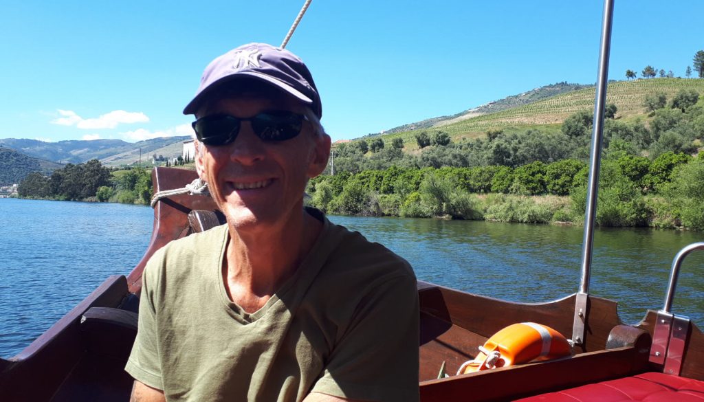 Gliding down the Douro River in the warm Portugese sun - bliss!