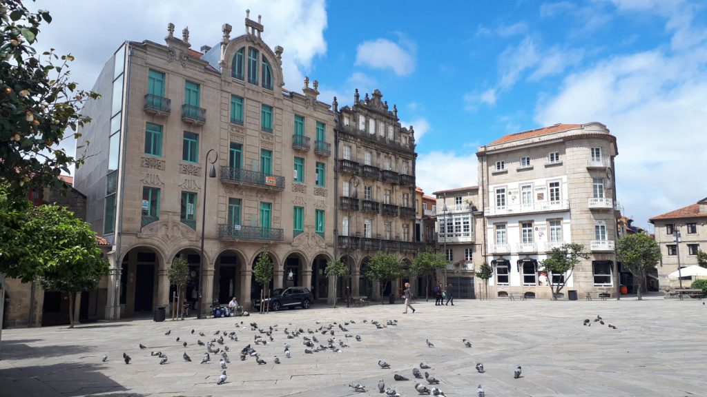 One of Pontevedra's attractive plazas