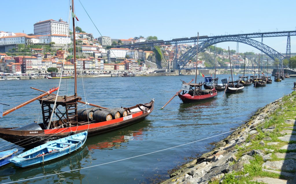 Porto - Rabelo boats representing the great Port Cellars