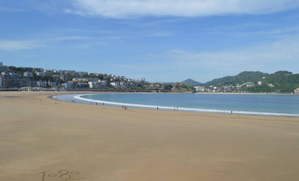 San Sebastian - La Concha beach Arcing round the cove