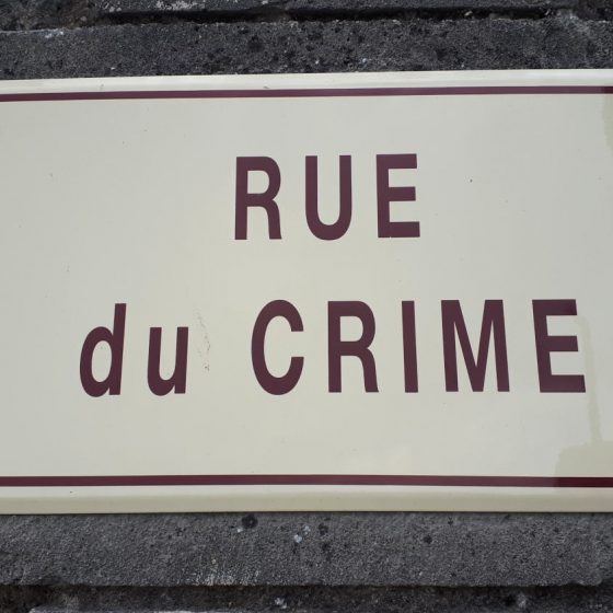 Who lives in a road like this? Rue du Crime