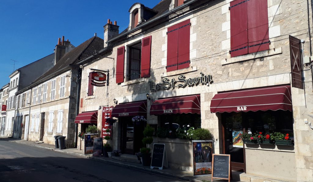 One of St Savin's appealing looking restaurants