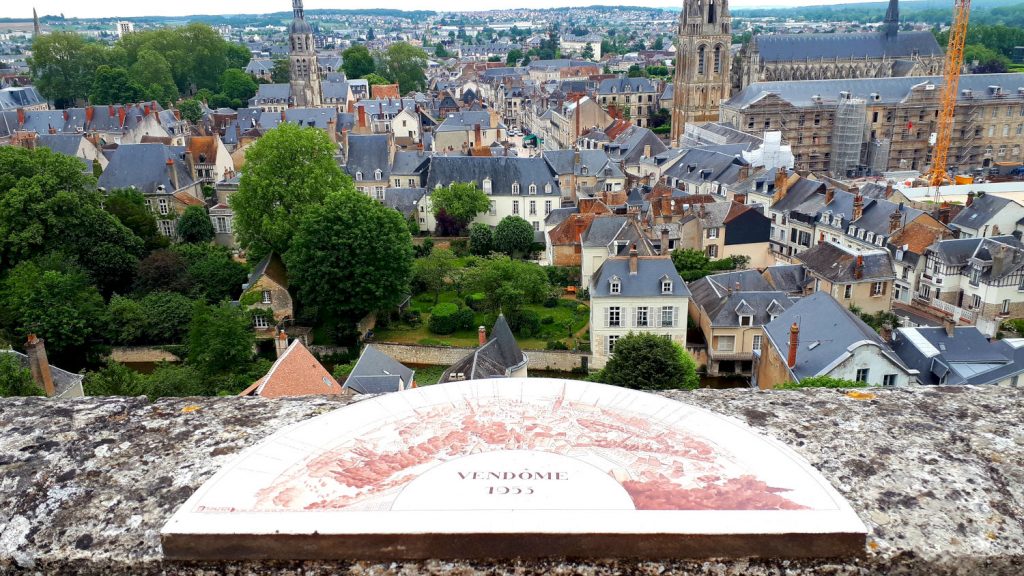 View over Vendome from the castle