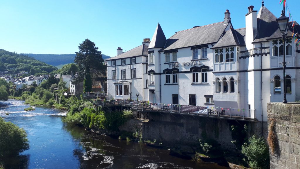 Beautiful setting for a hotel overlooking the river Dee