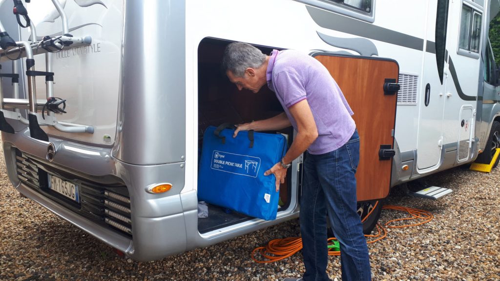 Organising the garage and taking out anything we didn't use or don't need