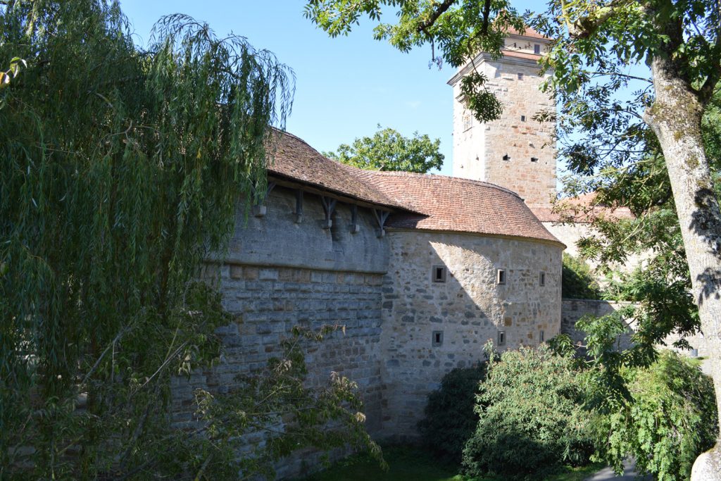 Part of the Spital Bastion in the Rothernburg wall