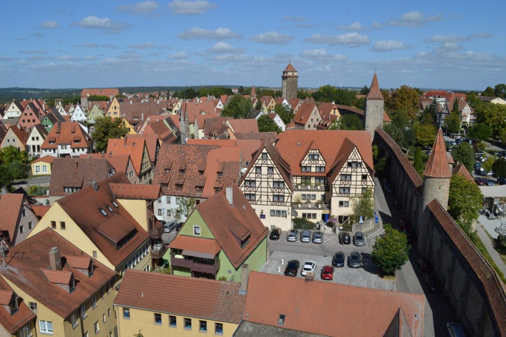 View from the top of the Roder Gate tower