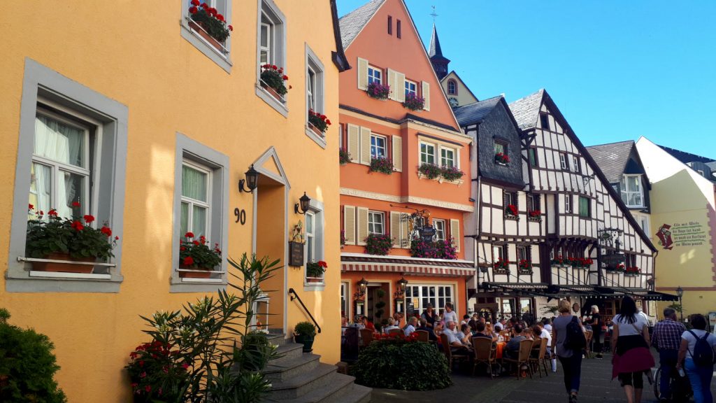 Lots of colour in the streets of Bernkastel-Kues