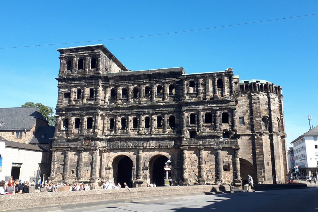 The Porta Negra original town gateway one of Trier's 8 Unesco sites