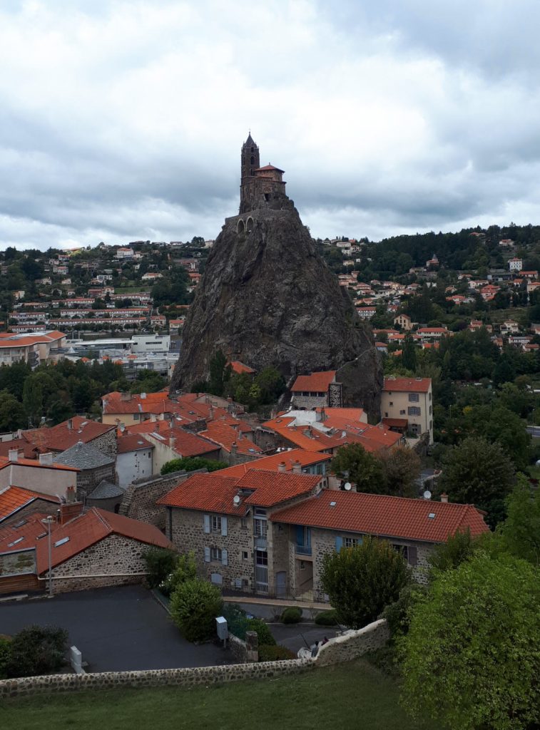 The St Michel d'Aiguilhe chapel couldn't look more precariously placed if it tried!