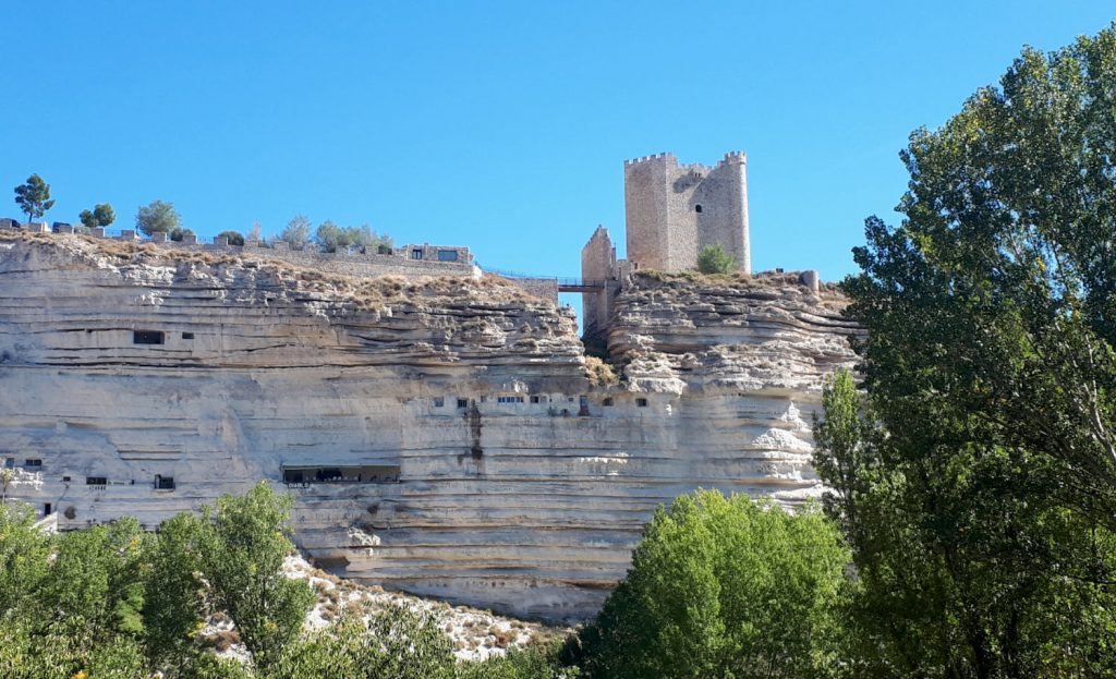 A vast complex of tunnels and caves in the cliffside at Cuevas del Diablo