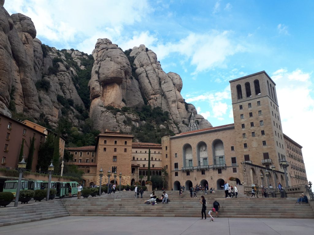 At the top of the Montserrat Monastery site