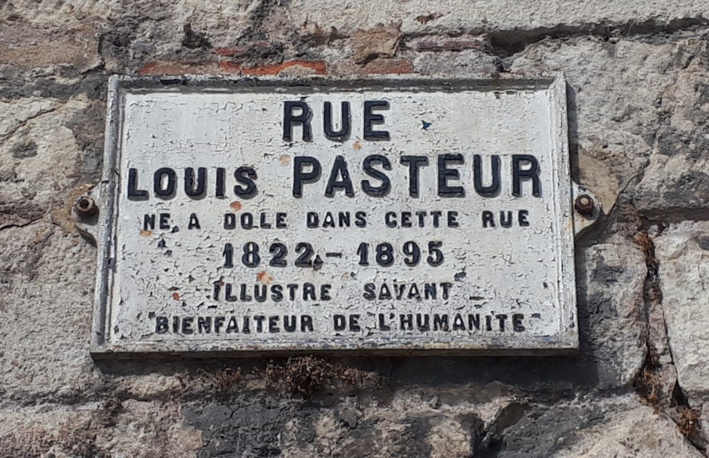 The street where Louis Pasteur grew up in Dole