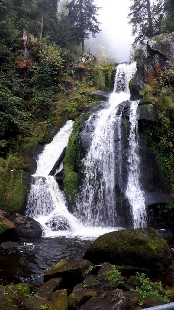 One of the drops in the 163m Triberg waterfall