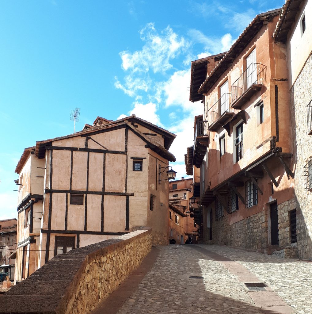 Albarracin's cobbled streets and terracotta buildings