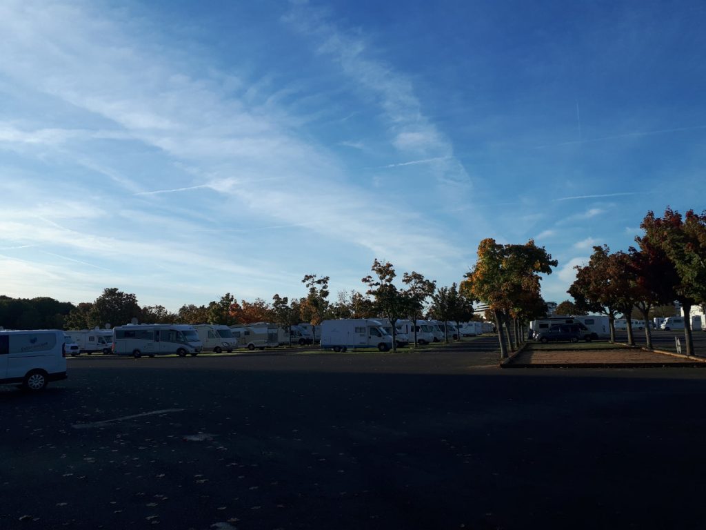 Futuroscope has a dedicated motorhome parking area and plenty of it!