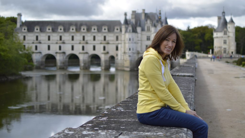 Chateau Chenenceau bridge over River Cher