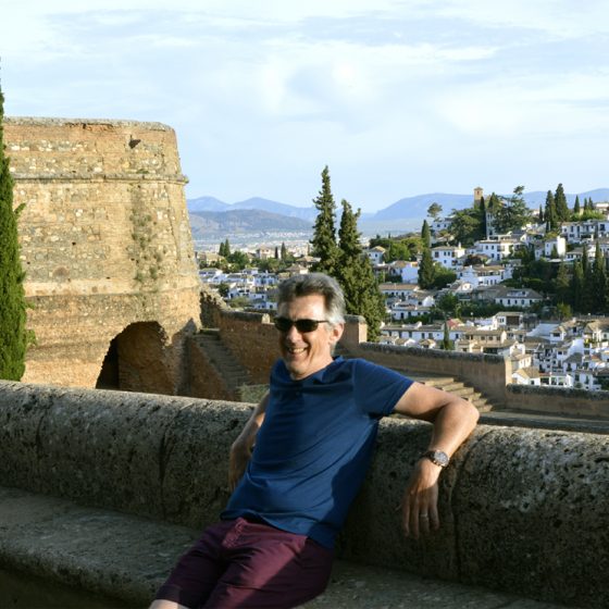 View from Alhambra to San Cristobal.