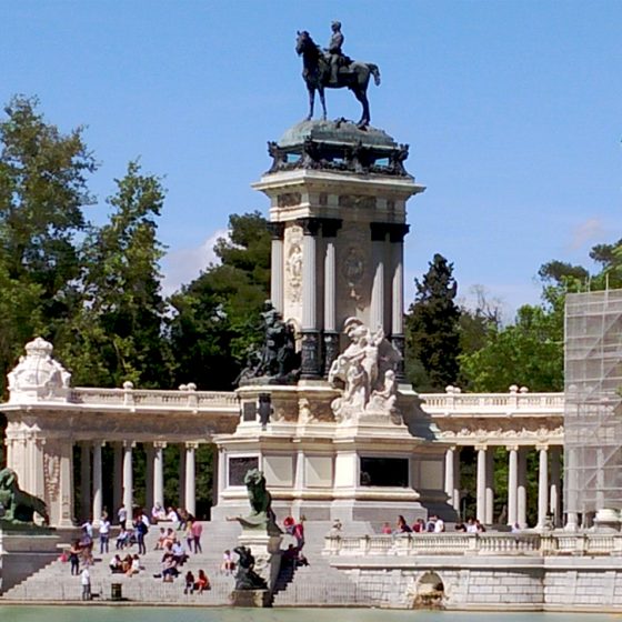 Buen Retiro Park - King Alfonso XII’s monument