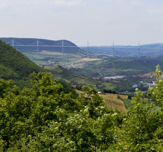 Millau Bridge A75 France - from the D809 - Route de la Cavalerie