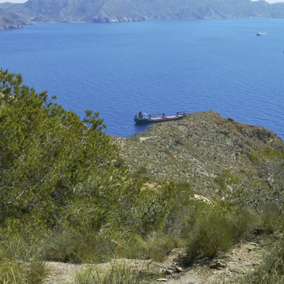 Bateria de Castillitos seaview towards Cartagena