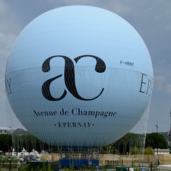 Epenay Avenue de Champagne tethered Balloon