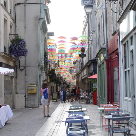 Laon main shopping street