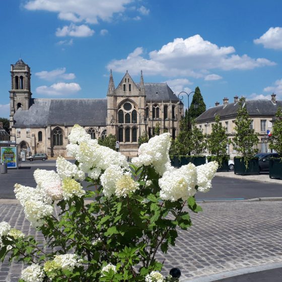 Town square in Laon, France