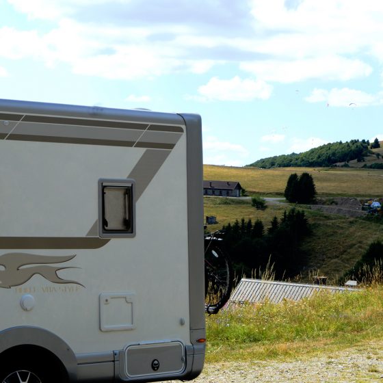 Buzz Laika taking a break on the Routes de Cretes