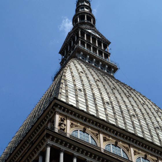 Turin Mole Antonelliana Museum of Cinema and symbol of Turin