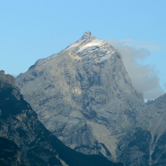 Dolomites snowy Peak